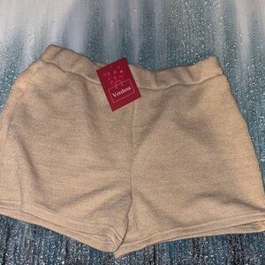 Verdusa Women's Beige Cargo Shorts